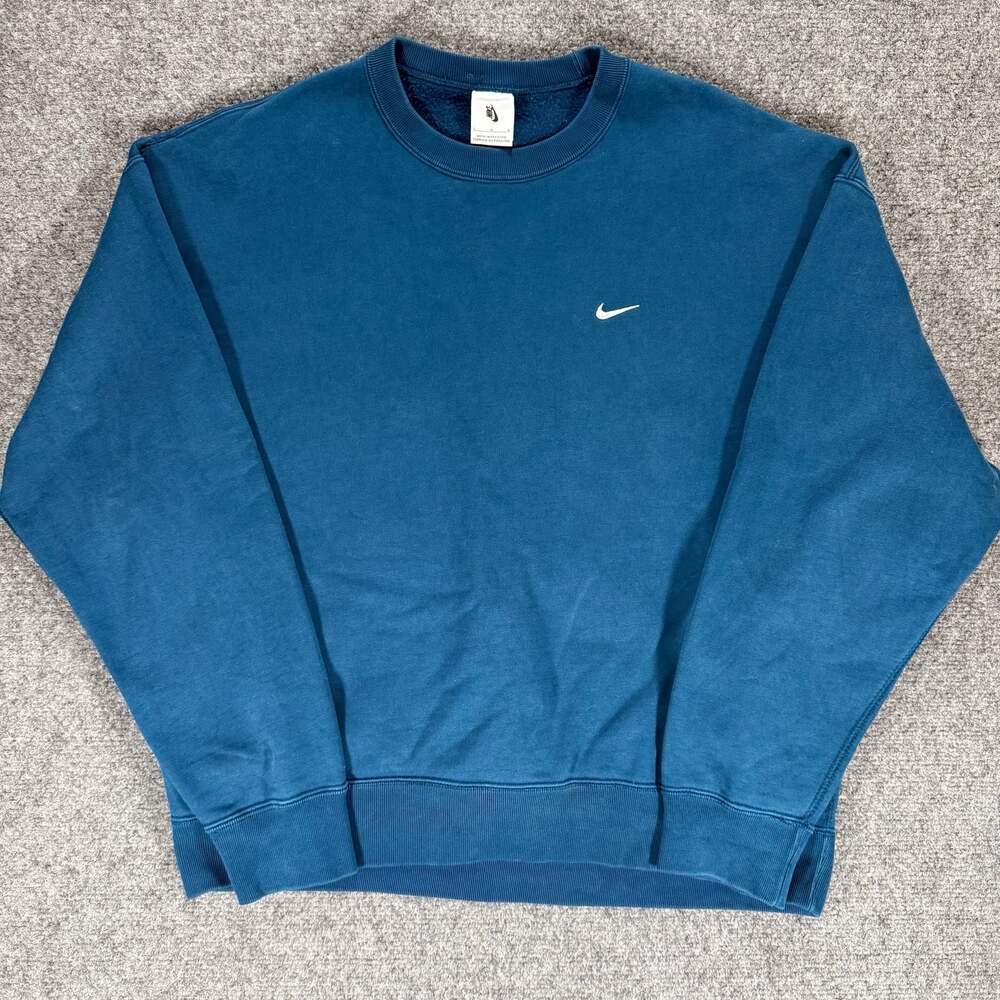 Nike Solo Swoosh NRG Fleece Crewneck Sweatshirt Valerian Blue